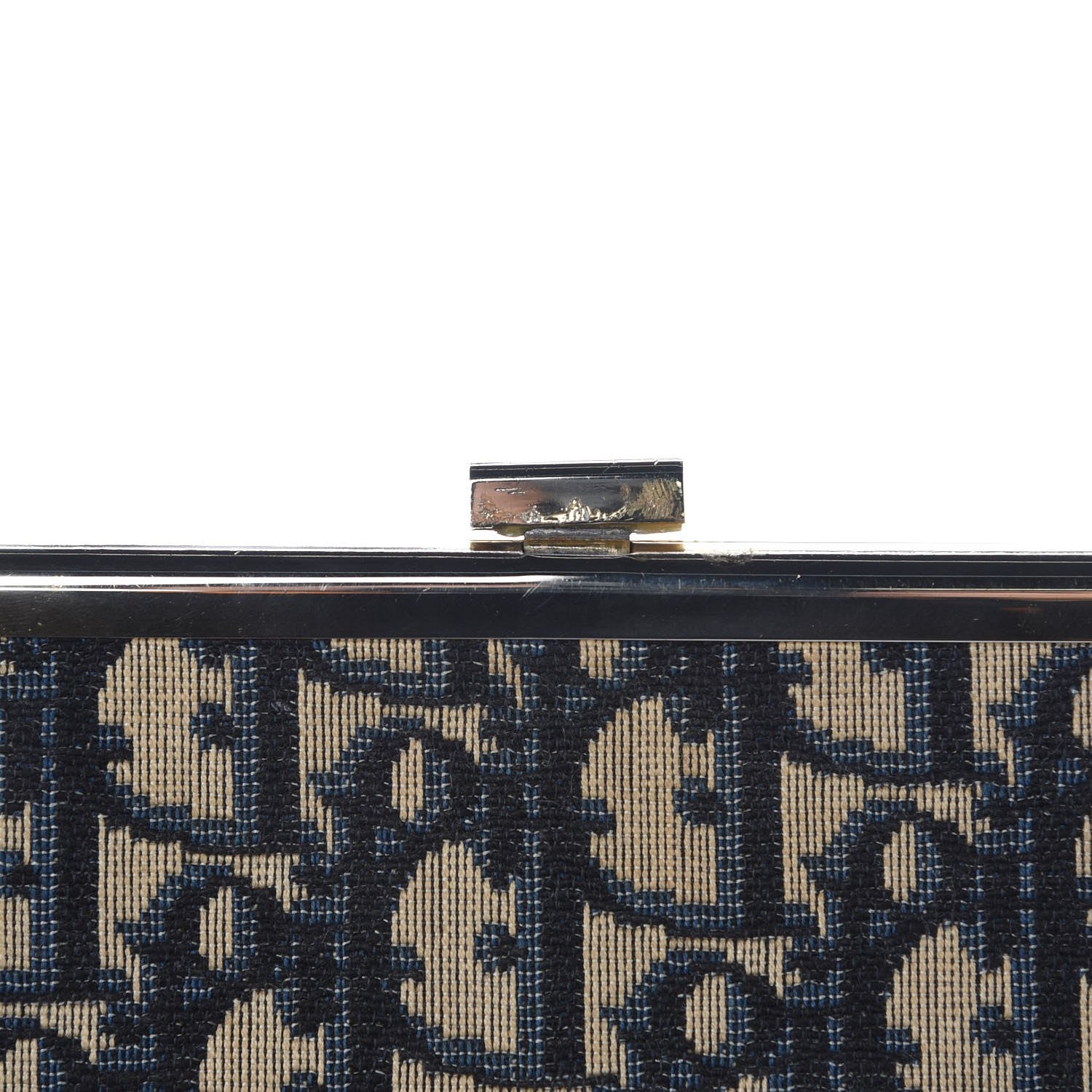 Christian Dior Monogram Clutch Navy Blue 6 of 8