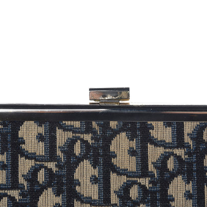 Christian Dior Monogram Clutch Navy Blue 6 of 8