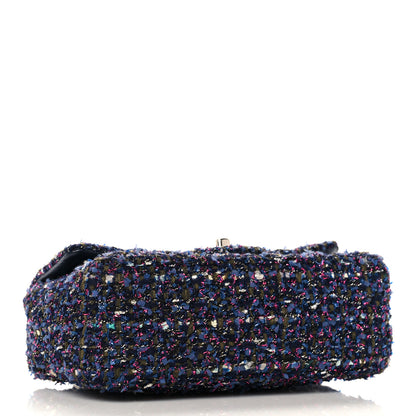 Chanel Tweed Quilted Mini Rectangular Flap Blue Purple Khaki Pink 3 of 8