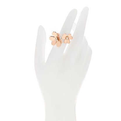 Van Cleef & Arpels 18K Rose Gold Diamond Frivole Between The Finger Ring 51 5.75 3 of 6