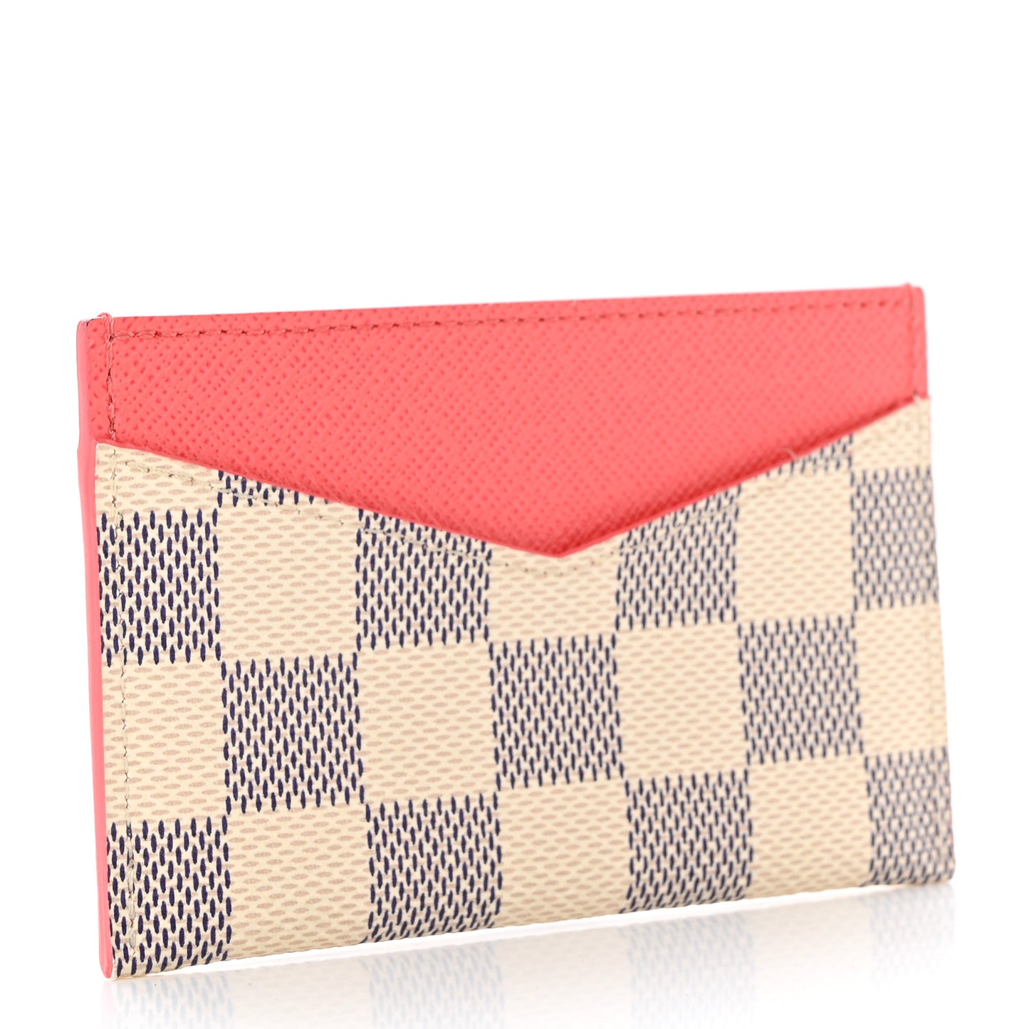 Damier Azur Daily Card Holder Rose Papaye