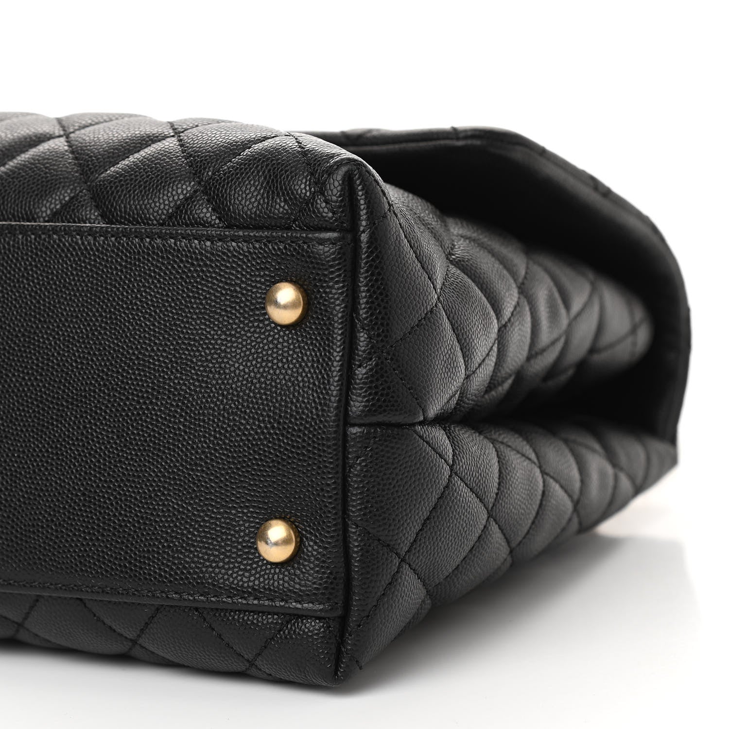 Chanel Caviar Quilted Medium Coco Handle Flap Black 10 of 10