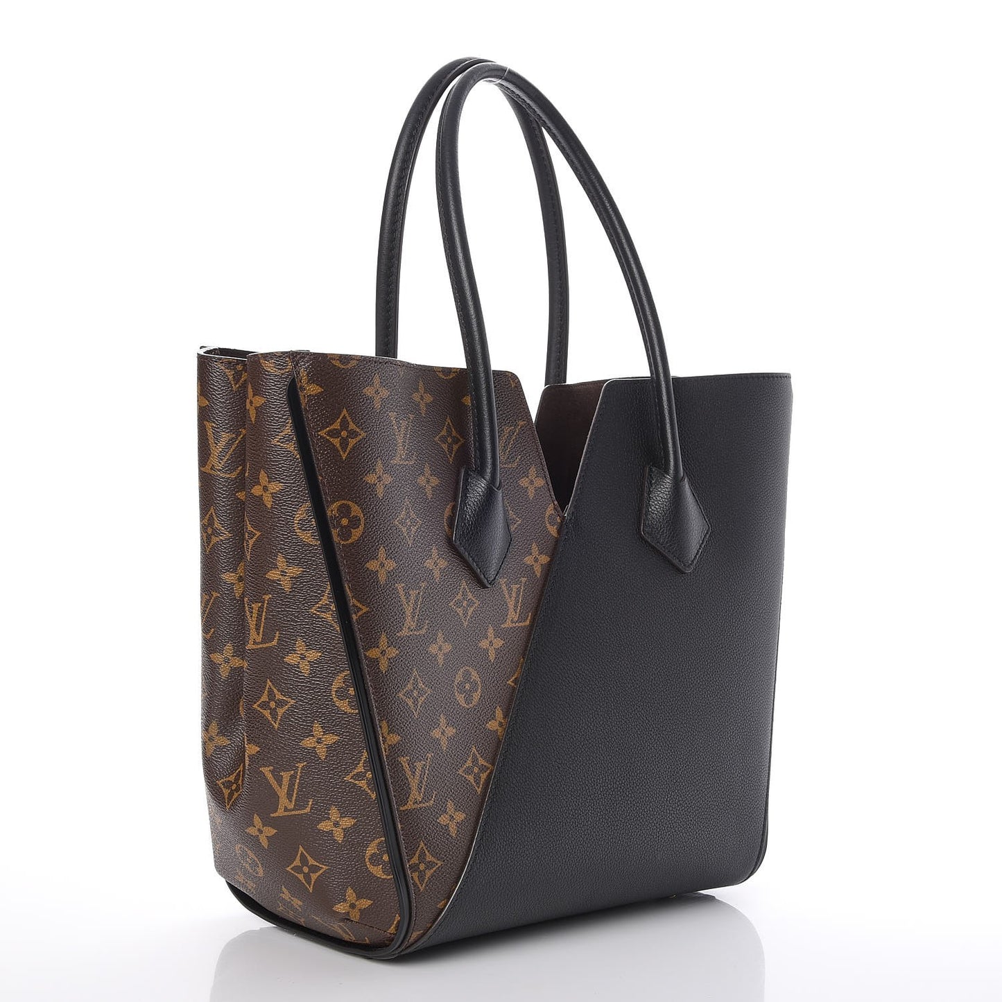 Calfskin Monogram Kimono Tote Black