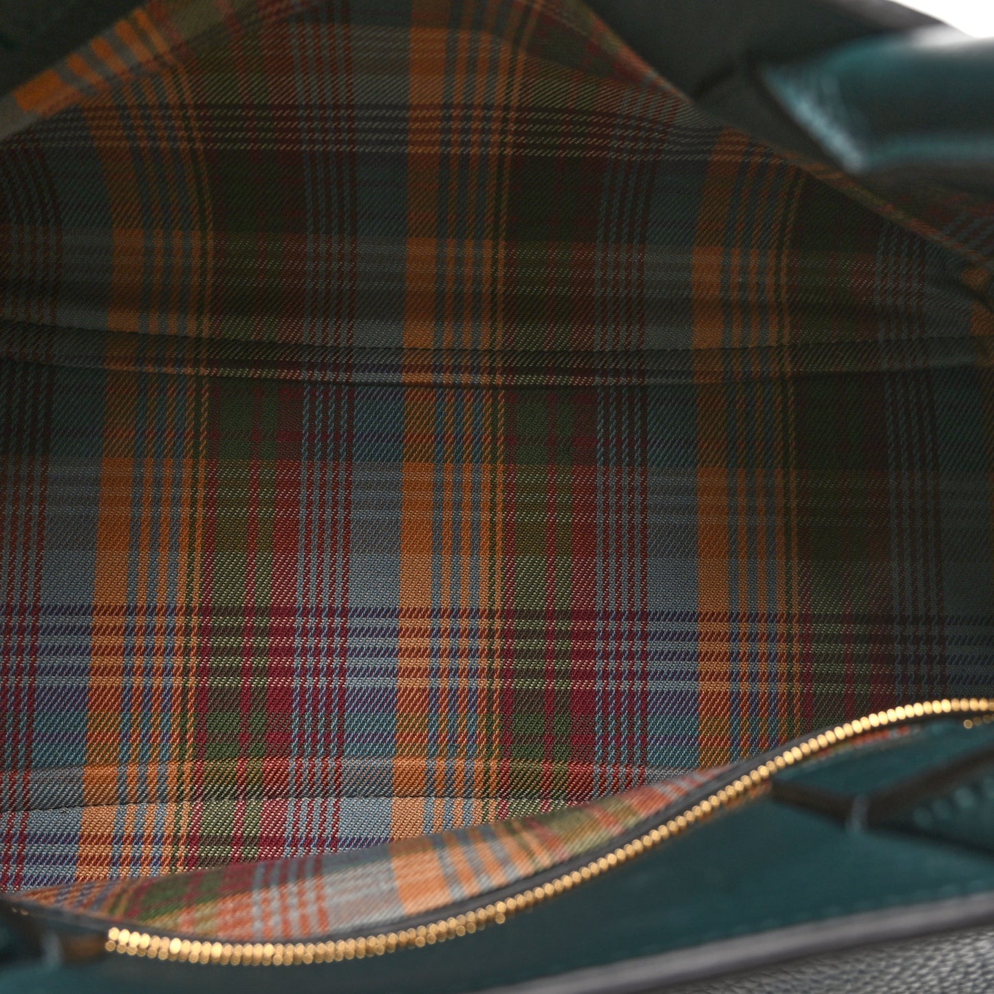 Heavy Grain Belted Bayswater Tote Mulberry Green
