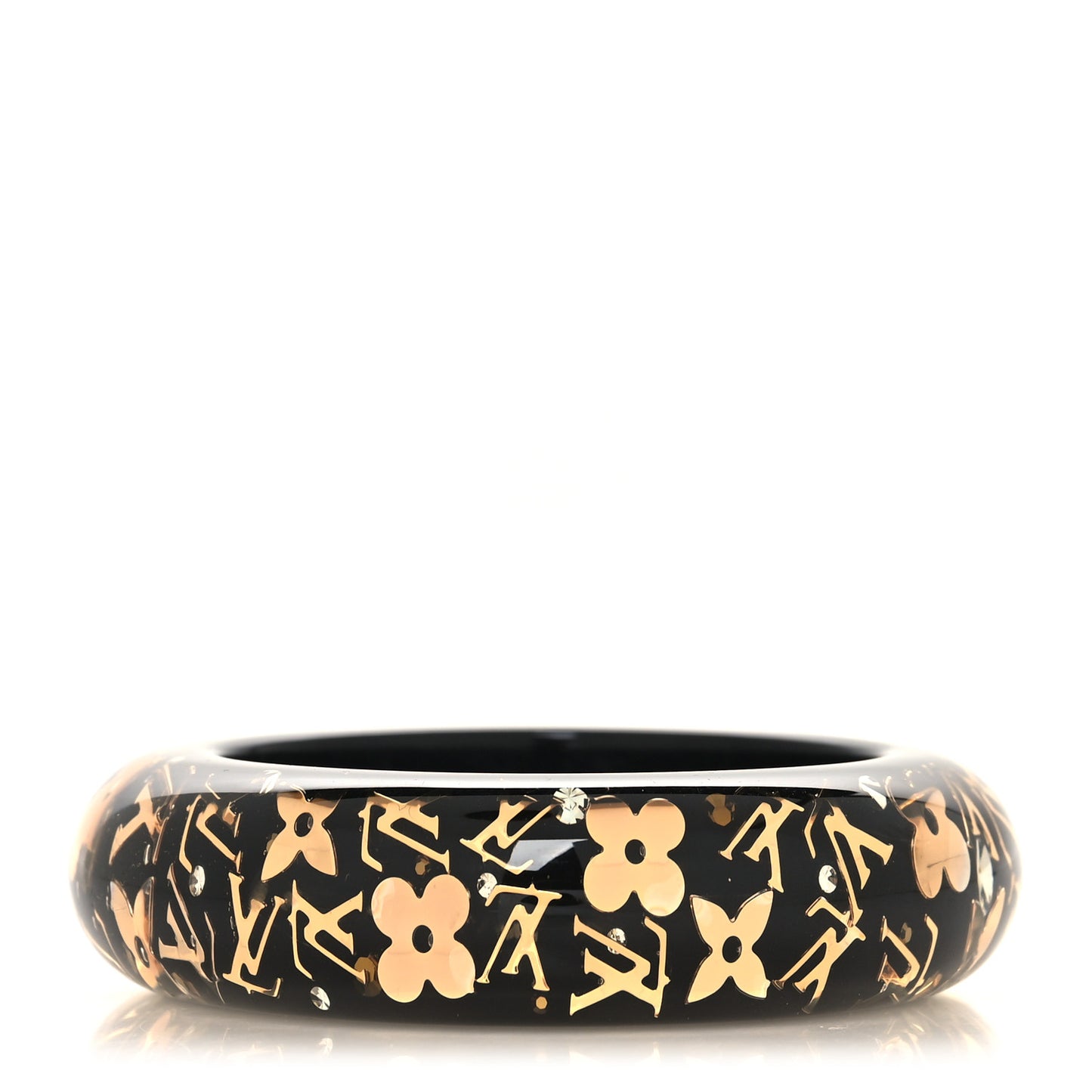 Resin Swarovski Inclusion Bracelet GM Black