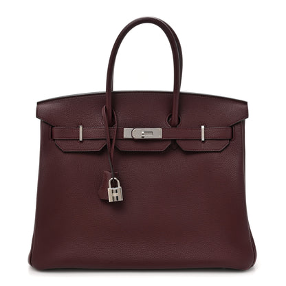 Hermes Togo Birkin 35 Bordeaux 1 of 17