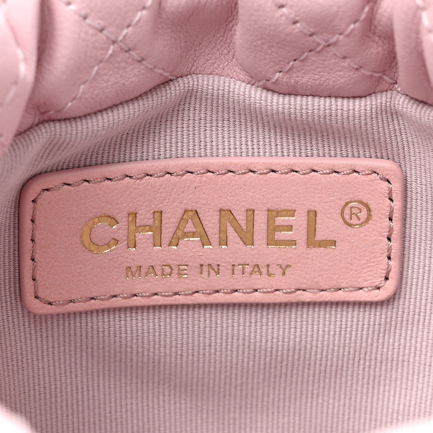 Chanel Calfskin Quilted Pearl Mini About Pearls Drawstring Bucket Light Pink 6 of 9