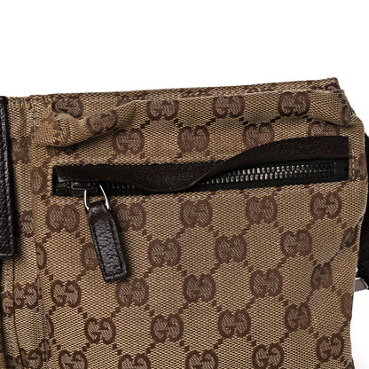 Gucci GG Plus Monogram Double Pocket Belt Bag Dark Brown 18 of 21