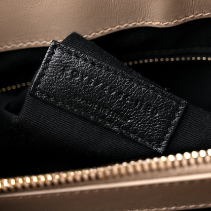Saint Laurent Calfskin Y Quilted Monogram Medium Loulou Chain Satchel Dark Beige 8 of 15