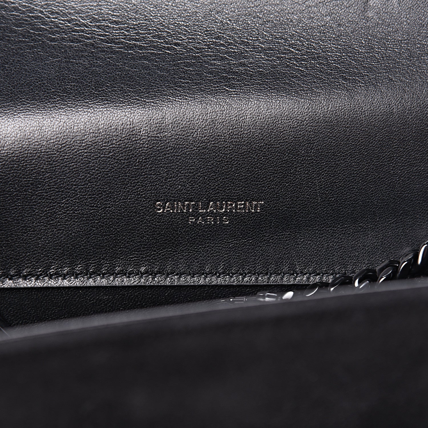 Saint Laurent Suede Sequin Monogram Small Kate Shoulder Bag Black 6 of 10
