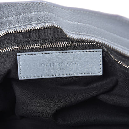 Balenciaga Chevre Silver Metallic Edge Hardware City Bleu Acier 8 of 10