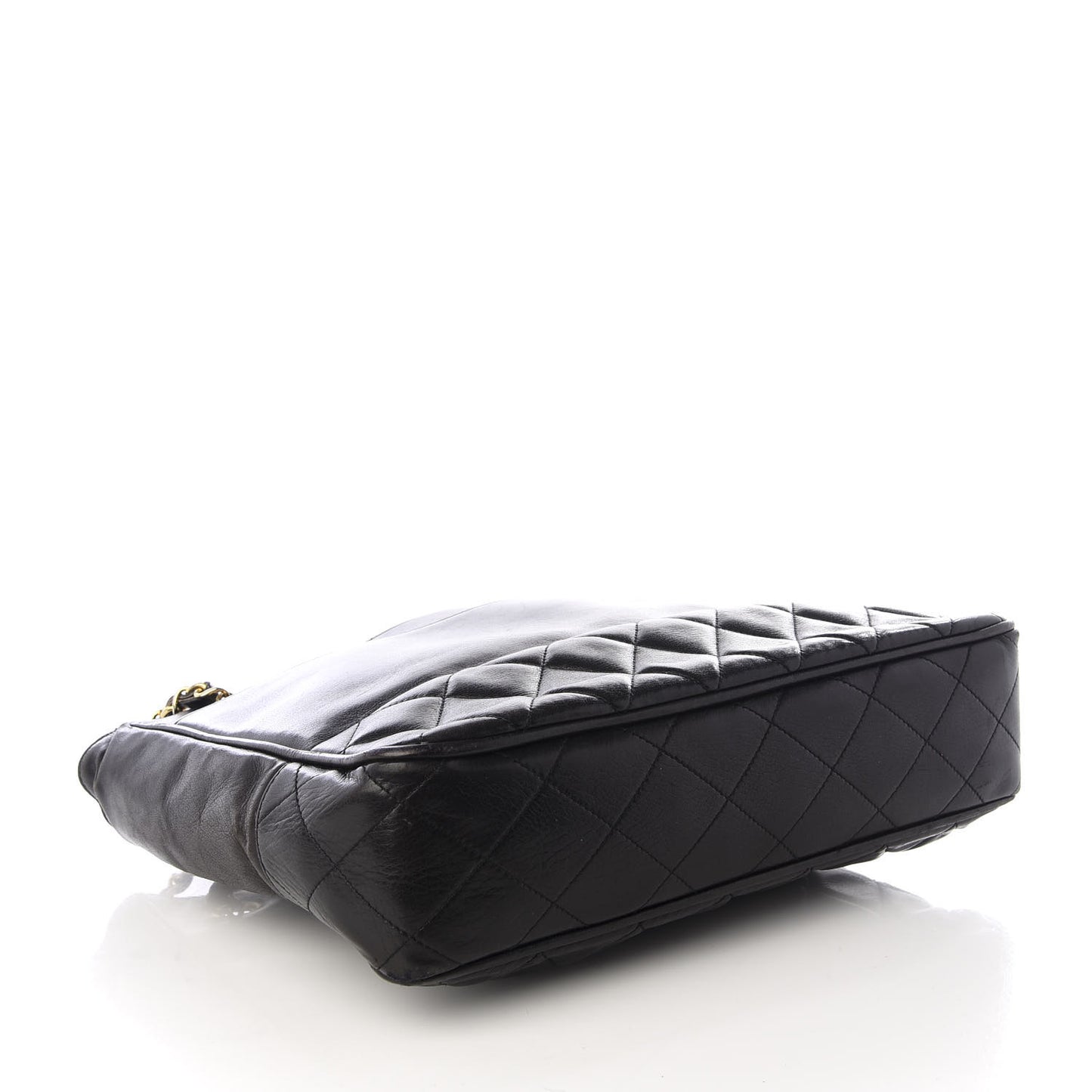 Lambskin Shopping Tote Black