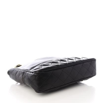 Chanel Lambskin Shopping Tote Black 3 of 9