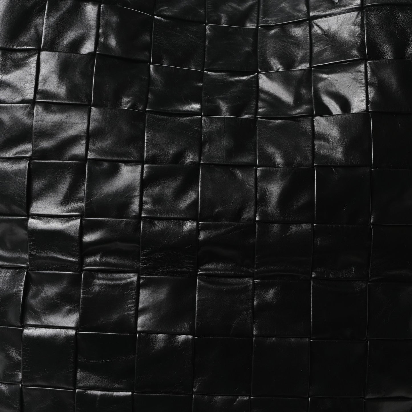 Paper Calfskin Maxi Intrecciato Cassette Tote Black