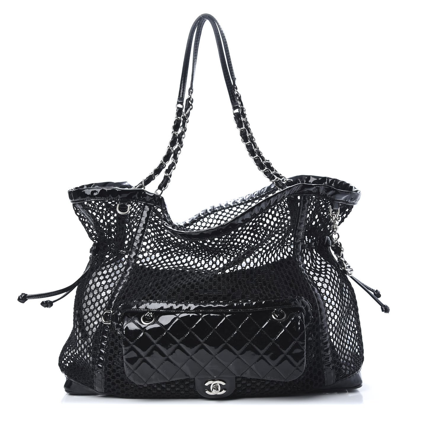 Patent Net Large La Madrague Tote Black