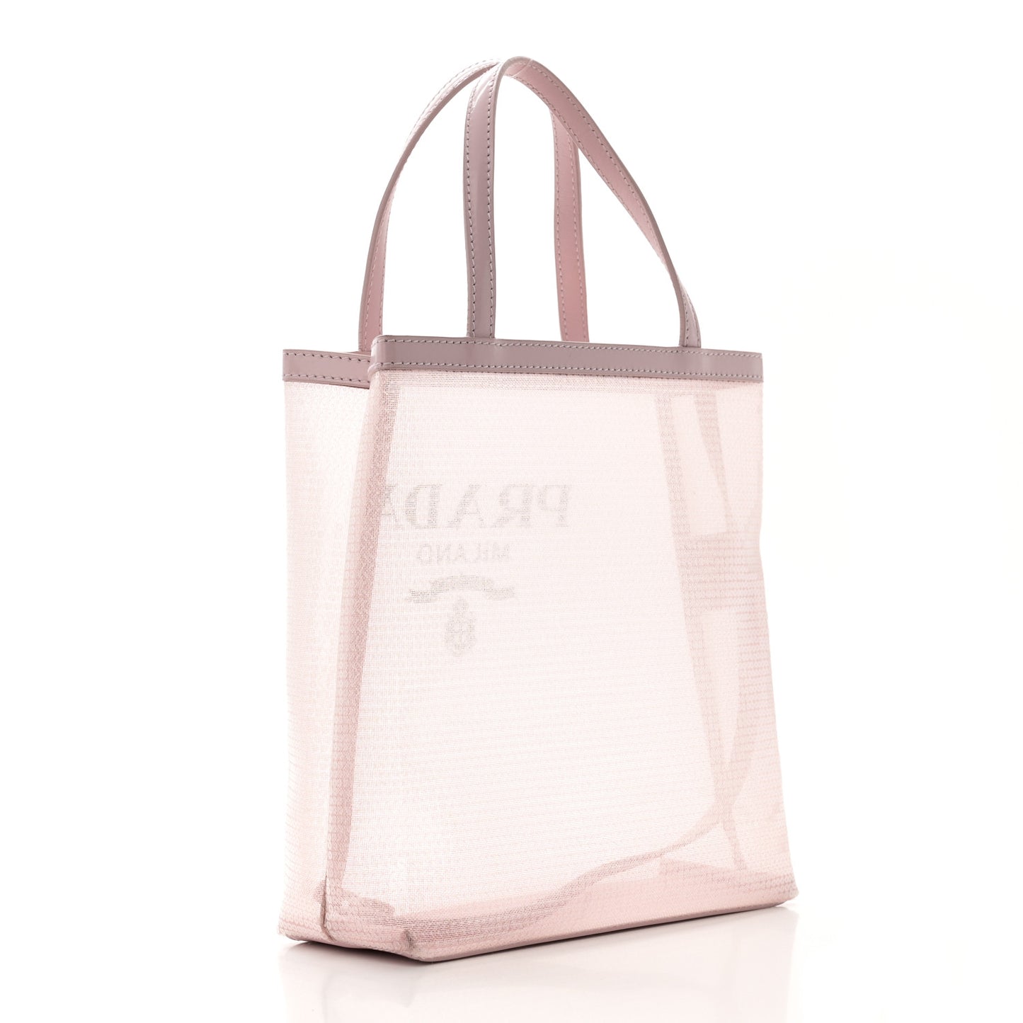 Sequin Mesh Small Tote Bag Pink