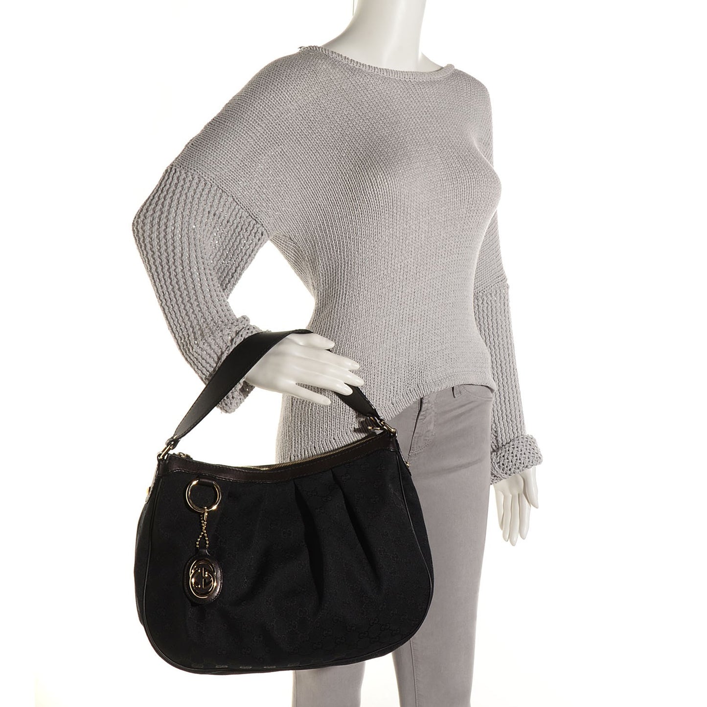 Monogram Medium Sukey Hobo Black