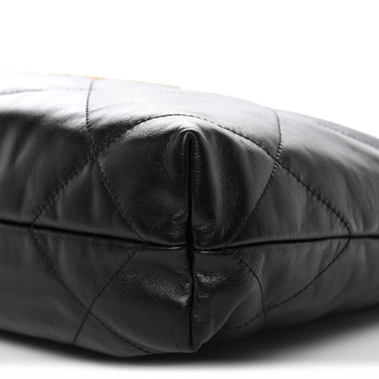 Chanel Shiny Calfskin Quilted Small Chanel 22 Black 11 of 12