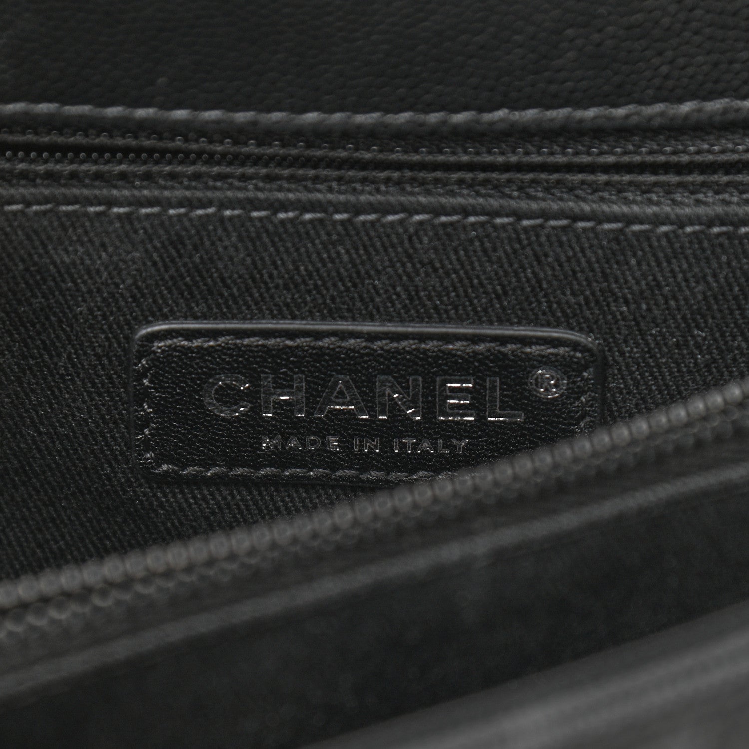 Chanel Caviar Chevron Quilted Small Coco Handle Flap So Black 6 of 10