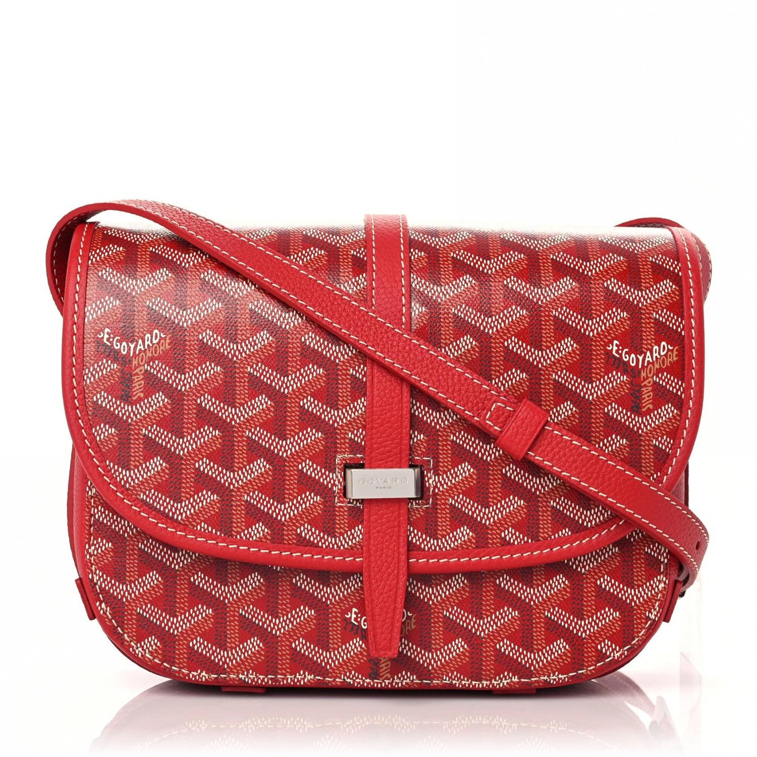 Goyard Goyardine Belvedere II PM Messenger Bag Red 1 of 8