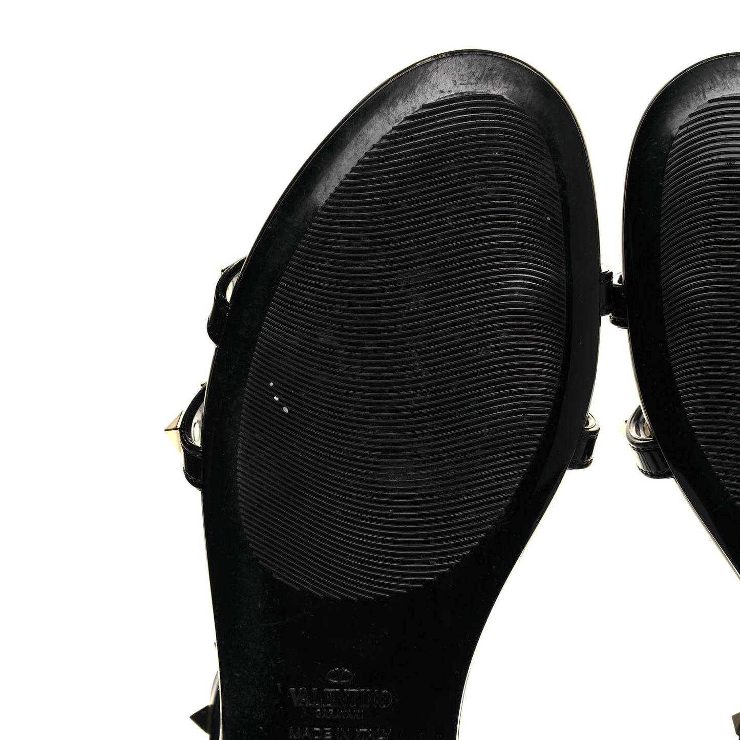 PVC Jelly Rockstud Caged Sandals 40 Black