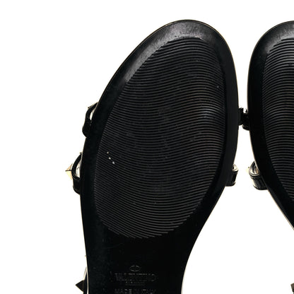 Valentino Garavani PVC Jelly Rockstud Caged Sandals 40 Black 7 of 9