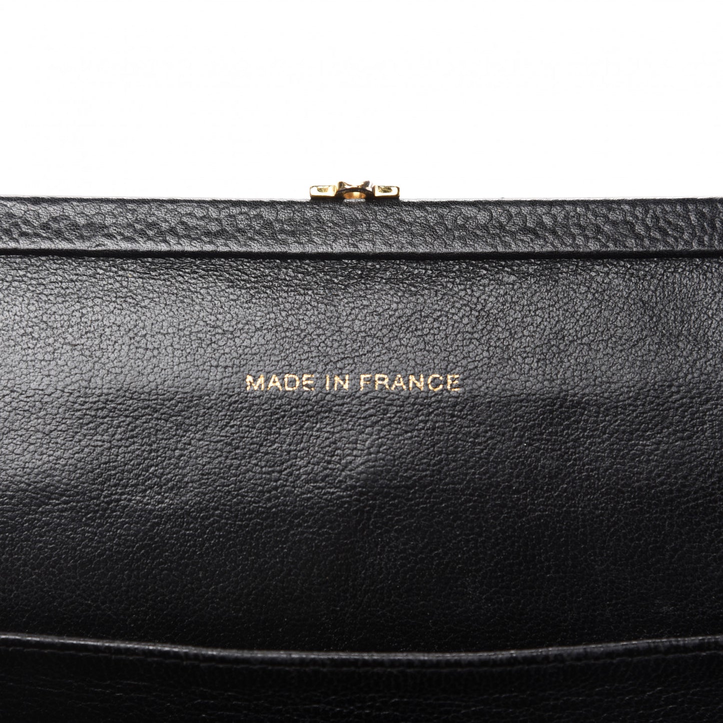 Caviar Quilted Frame Shoulder Bag Black