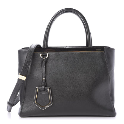 Fendi Vitello Elite Petite 2Jours Tote Black 1 of 16
