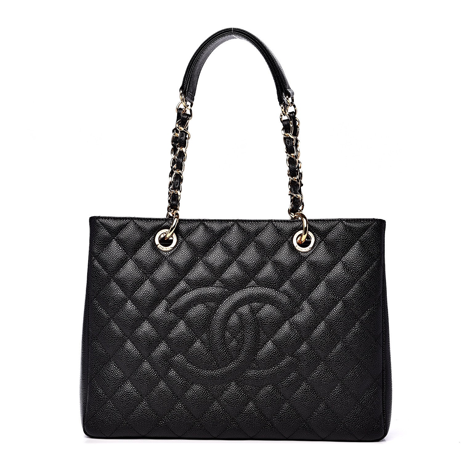 Chanel Caviar Quilted Grand Shopping Tote GST Black 1 of 10