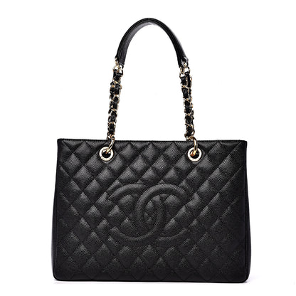 Chanel Caviar Quilted Grand Shopping Tote GST Black 1 of 10