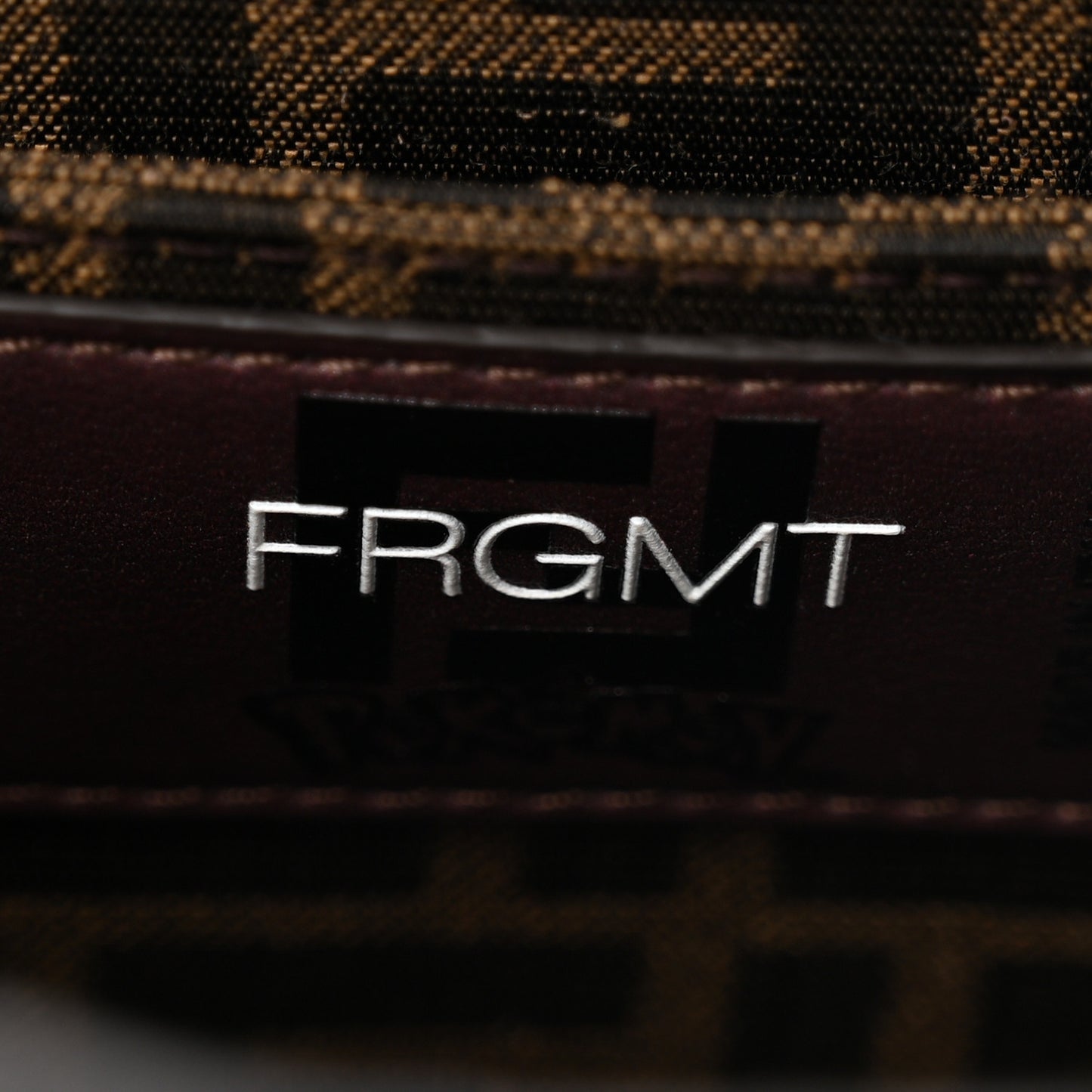 X FRGMT X POKEMON Fabric Jacquard FF 1974 Pokemon Inlay Peekaboo I See U Petite Satchel Tobacco Moro Giallo