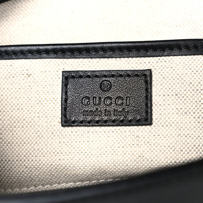 Gucci Arabella Calfskin Horsebit 1955 Shoulder Bag Black Black 6 of 10