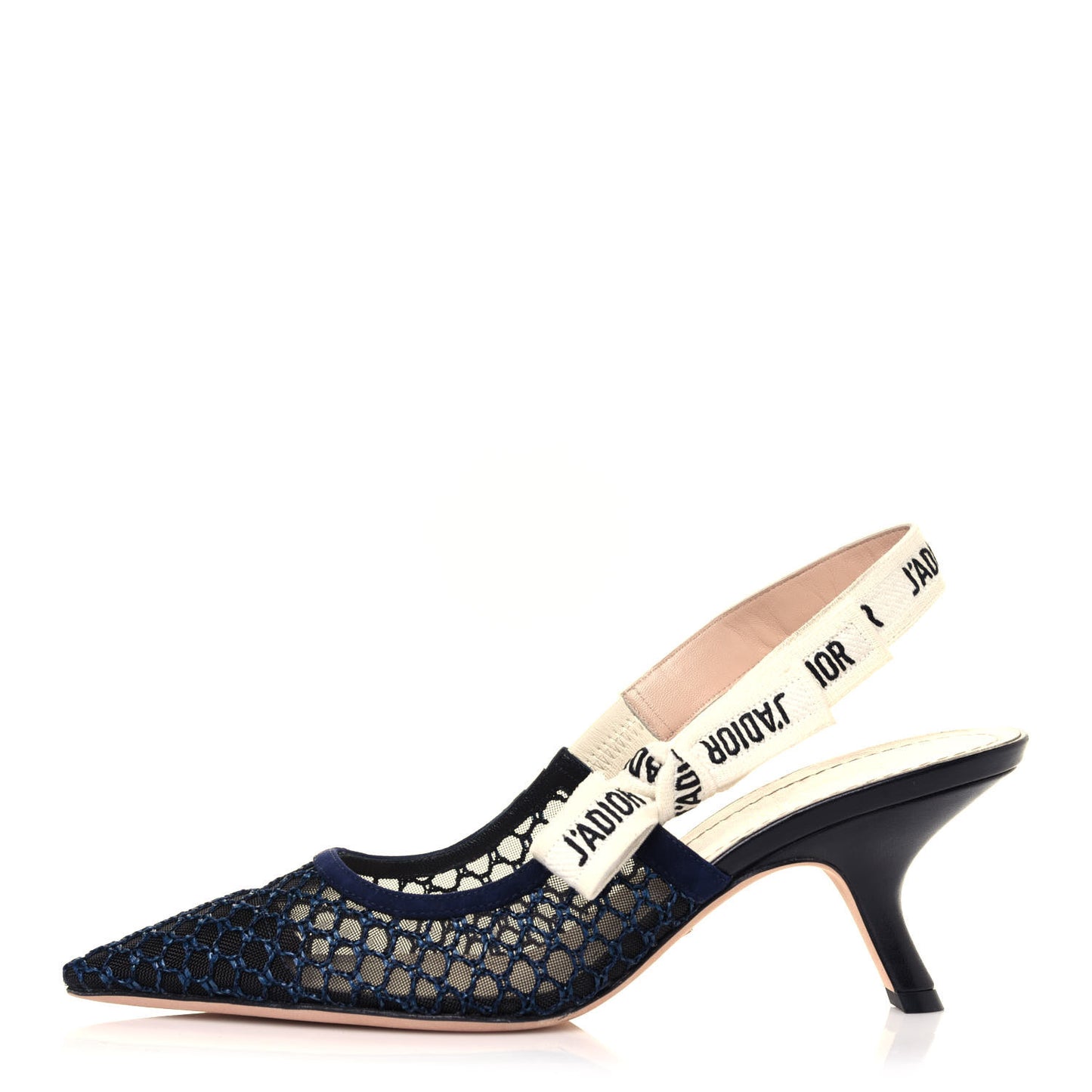 Resille Lambskin Ribbon J'Adior Slingback 65mm Pumps 39 Indigo Blue