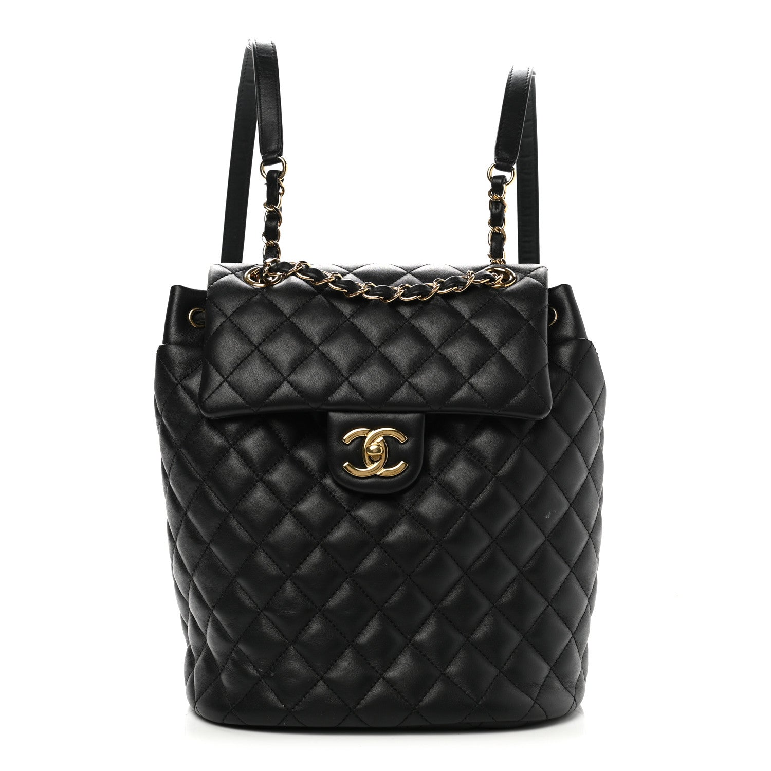 Chanel Lambskin Quilted Small Urban Spirit Backpack Black 1 of 11