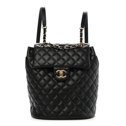 Chanel Lambskin Quilted Small Urban Spirit Backpack Black 1 of 11
