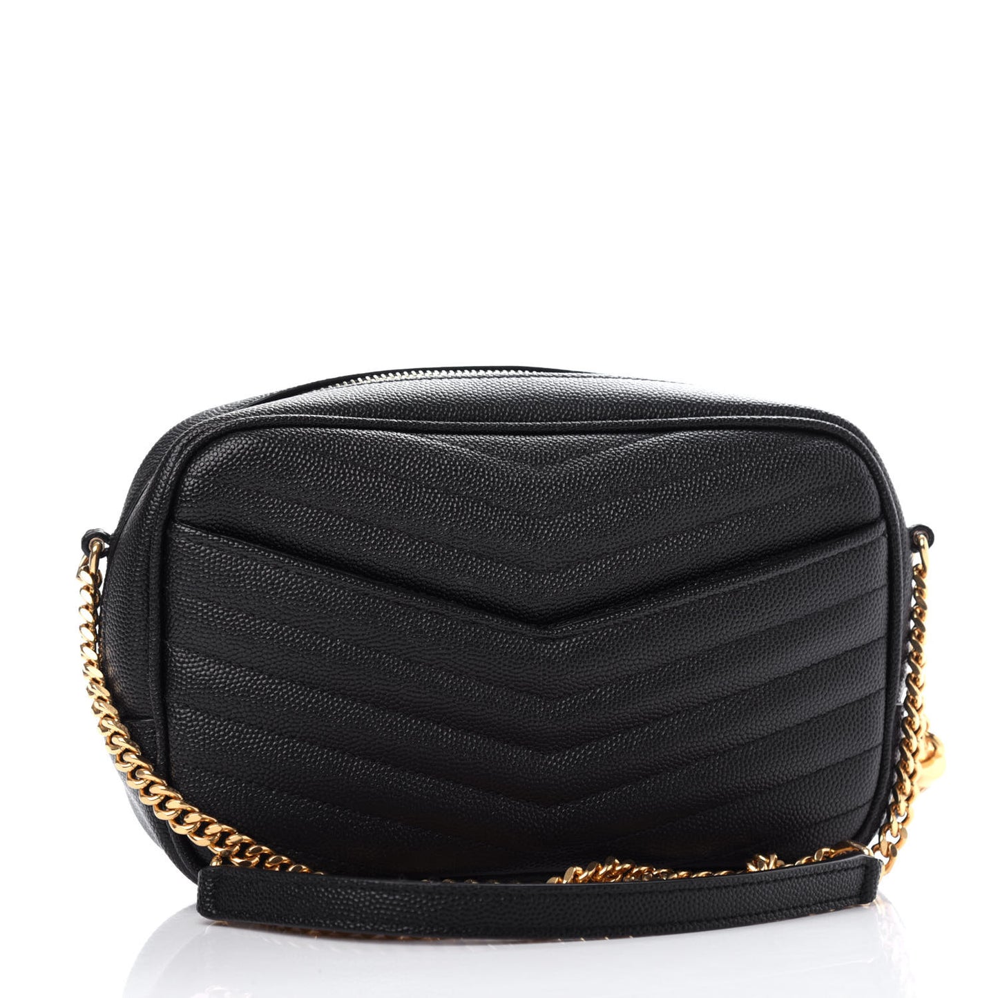 Grain De Poudre Matelasse Monogram Mini Lou Camera Bag Black