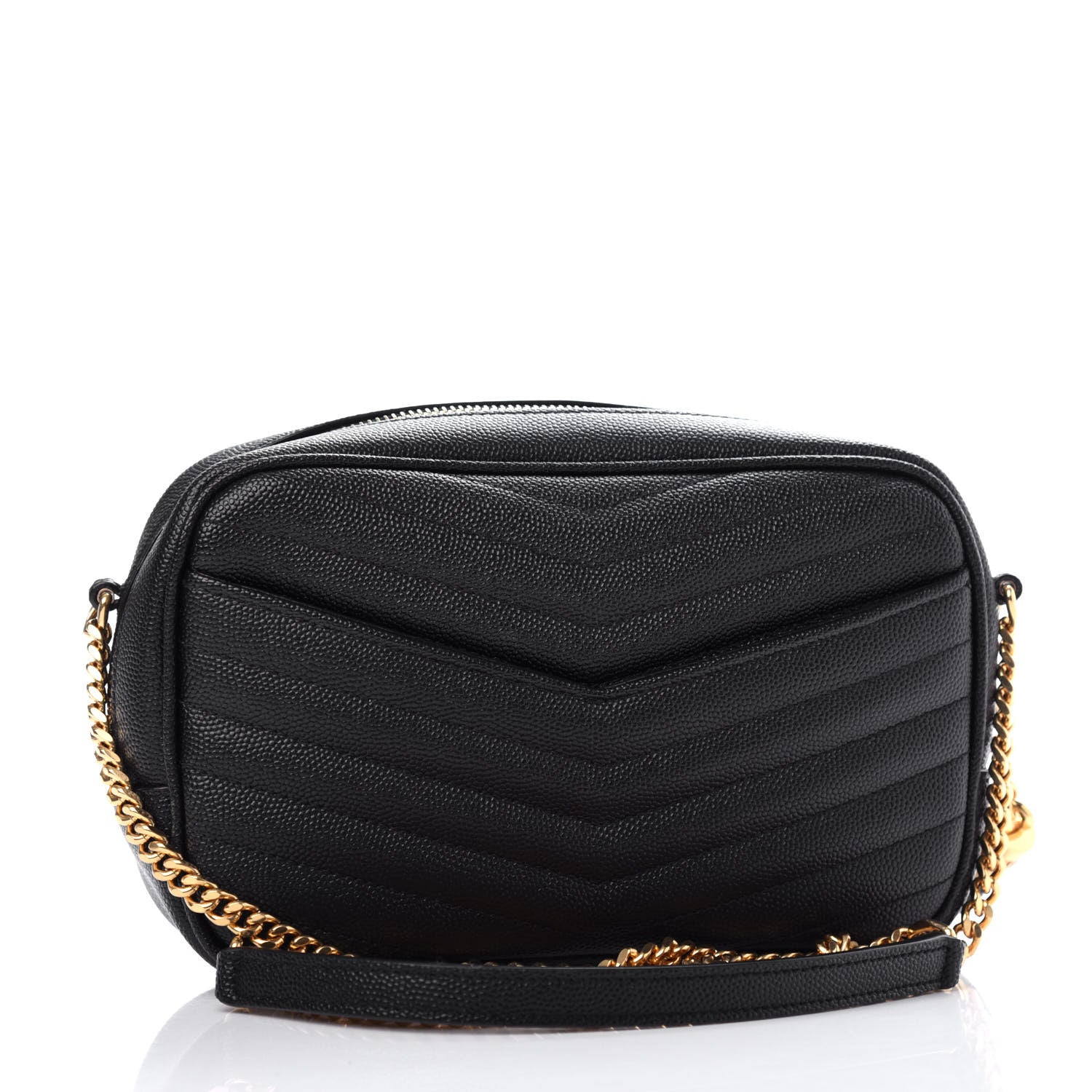 Saint Laurent Grain De Poudre Matelasse Monogram Mini Lou Camera Bag Black 3 of 11