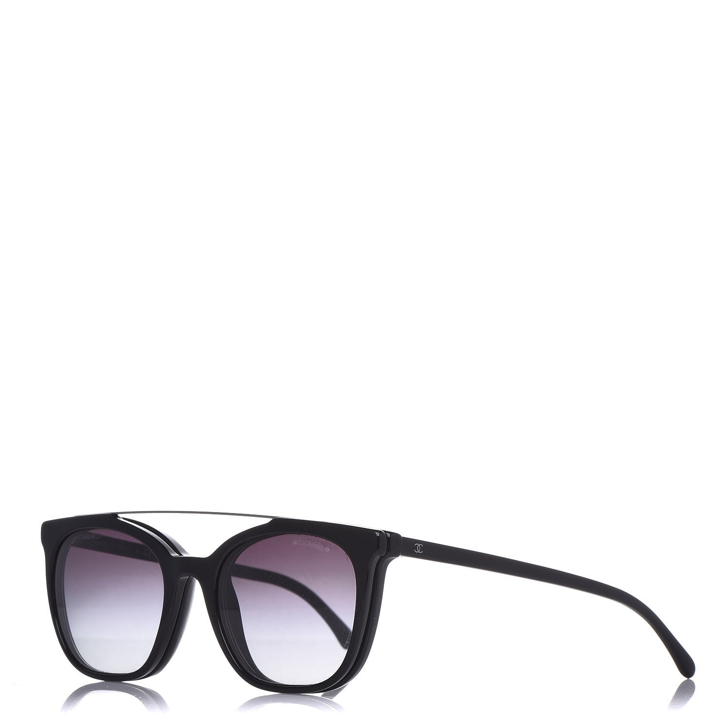 Chanel CC Clip On Sunglasses Set 5392 Black 371180 – FASHIONPHILE