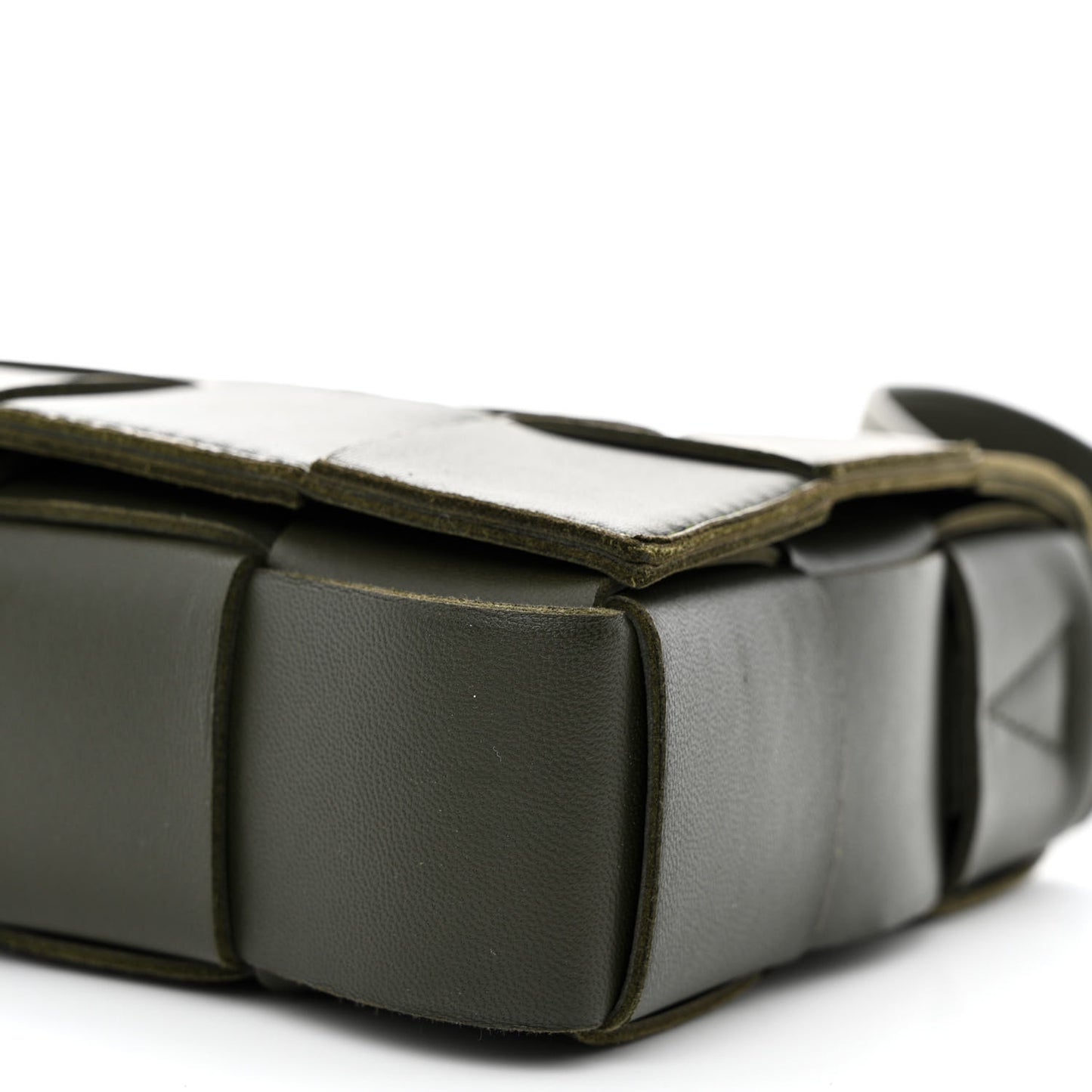 Lambskin Maxi Intrecciato Cassette Crossbody Bag Camping