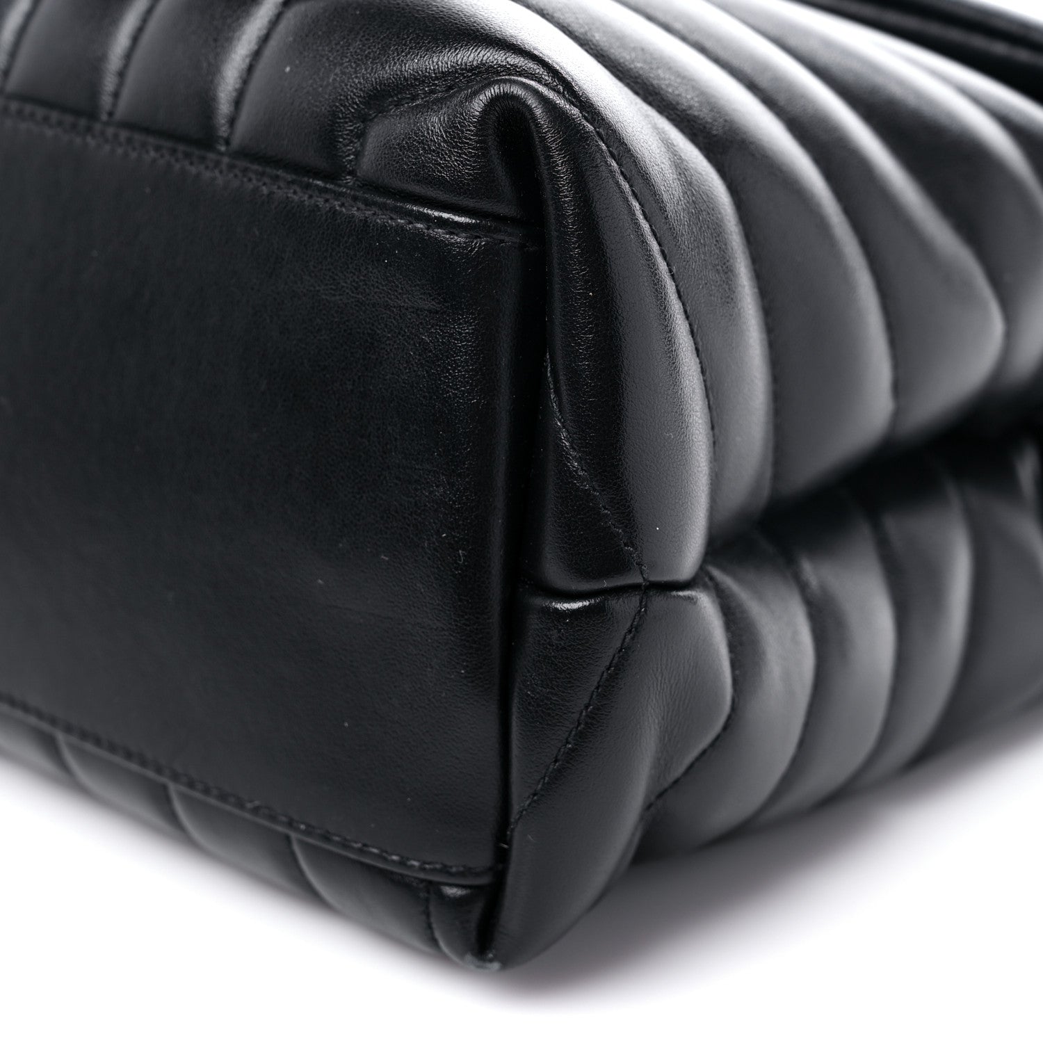 Saint Laurent Calfskin Y Quilted Monogram Medium Loulou Chain Satchel Black 10 of 15