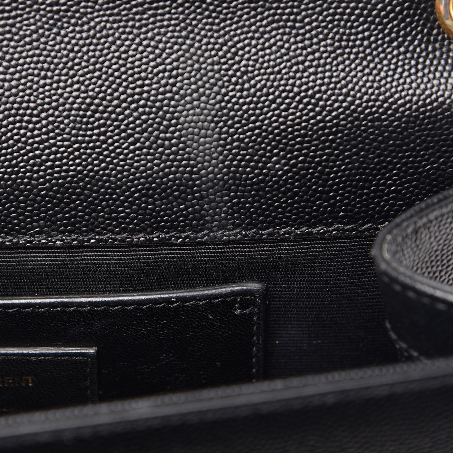Grain De Poudre Medium Classic Monogram Kate Satchel Black