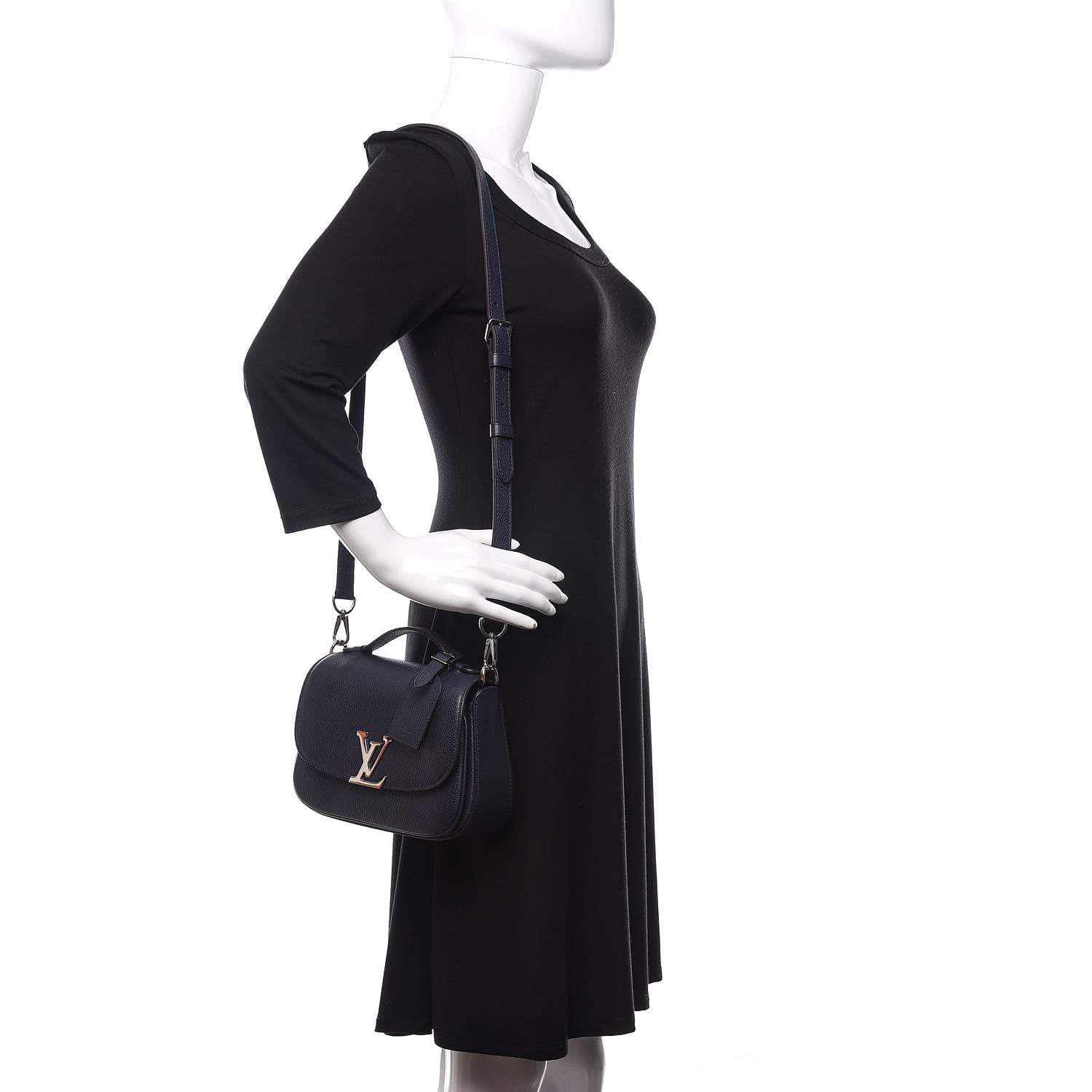 Louis Vuitton Grained Calfskin Vivienne NM Blue Marine 2 of 11