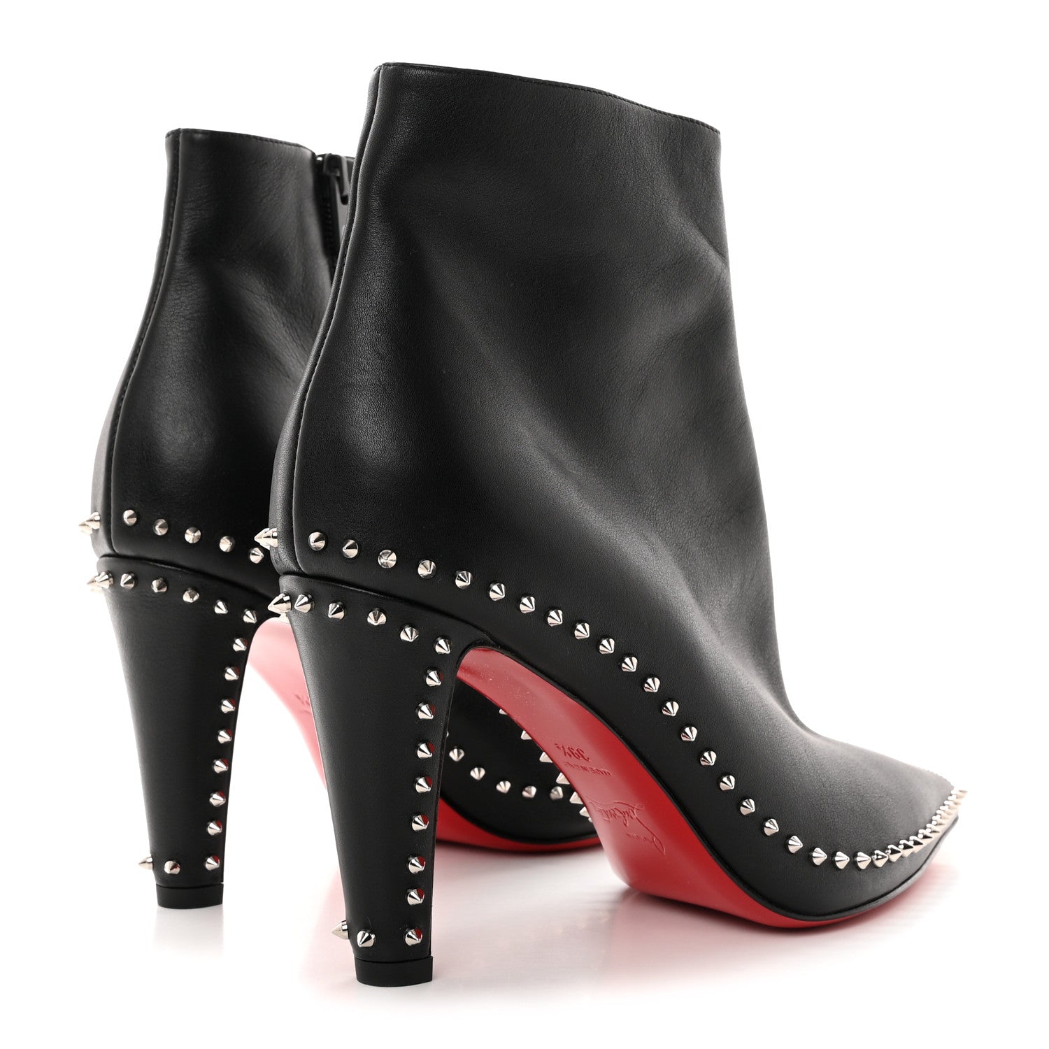 Christian Louboutin Calfskin Hongroise 85 Ankle Boots 39.5 Black 4 of 8