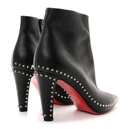 Christian Louboutin Calfskin Hongroise 85 Ankle Boots 39.5 Black 4 of 8