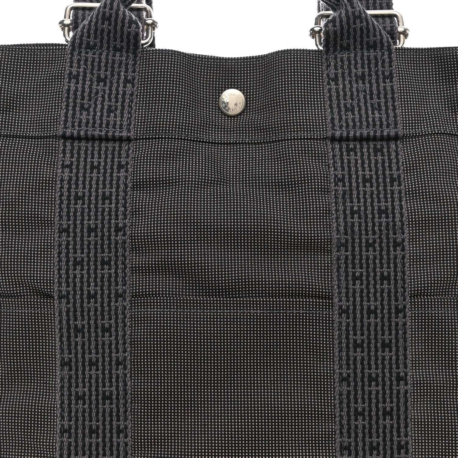 Hermes Canvas Herline Backpack Grey 8 of 12