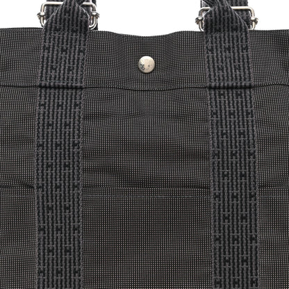 Hermes Canvas Herline Backpack Grey 8 of 12