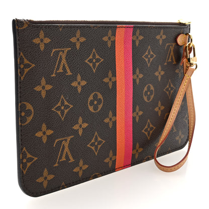 Louis Vuitton Monogram My LV Heritage Neverfull MM GM Pochette Fuchsia Orange 3 of 6