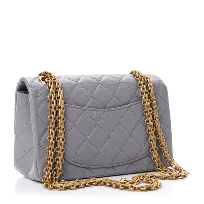 Chanel Aged Calfskin Quilted 2.55 Reissue Mini Flap Grey 3 of 11