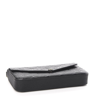 Louis Vuitton Empreinte Pochette Felicie Chain Wallet Black 8 of 11