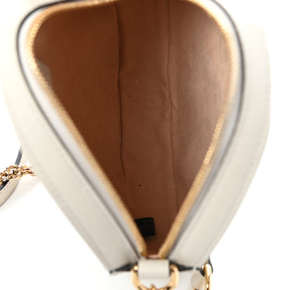 Gucci Textured Calfskin Web Mini Ophidia Round Shoulder Bag Mystic White 5 of 9